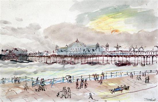 Harry Toothill Views of Sussex around Brighton largest 33 x 44cm